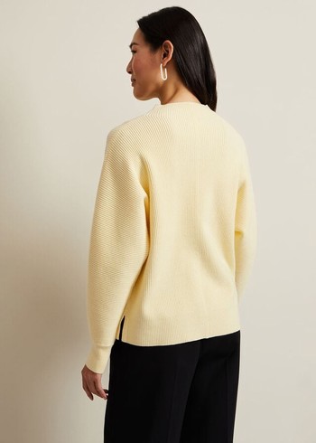 Phase Eight Hannah Funnel Neck Knitwear Yellow USA | 6582130-UK